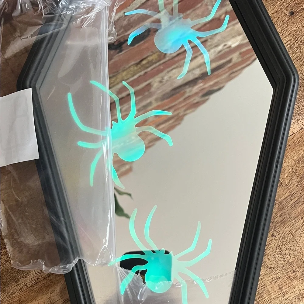 Martha Stewart Coffin-Shaped Black Wall Mirror